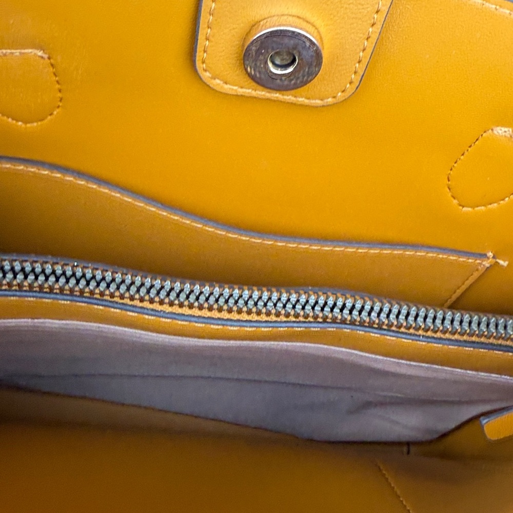 Nanette Lepore Yellow Leather Bag - Picture 2 of 4